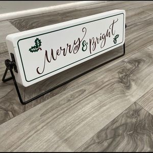 Reversible Holiday Home Decor Sign